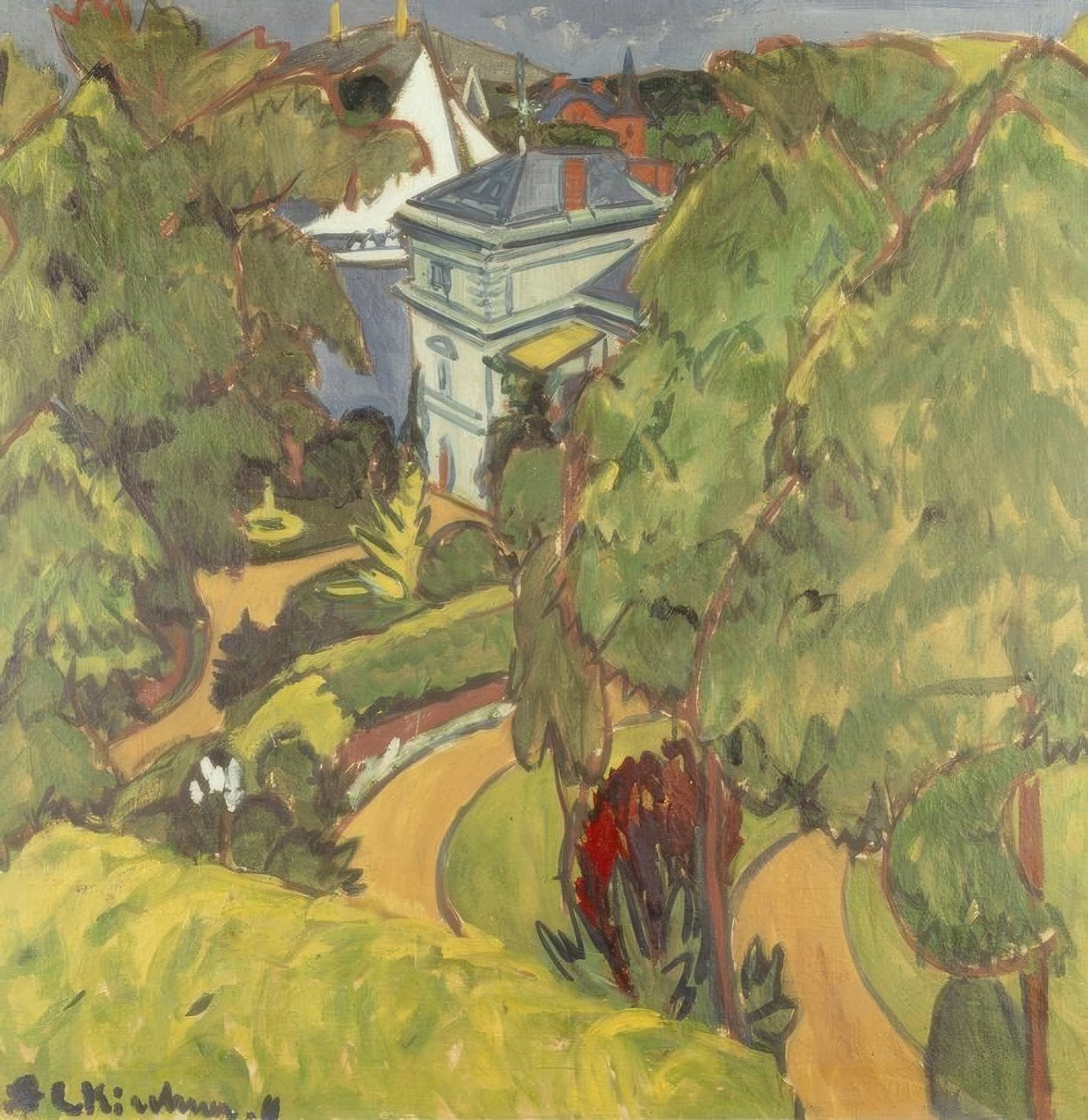 Krajina (vila u Grünau) od Ernst Ludwig Kirchner