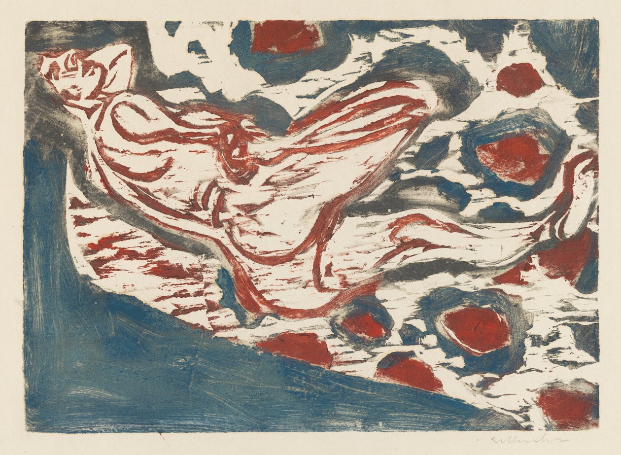 Ležící akt od Ernst Ludwig Kirchner