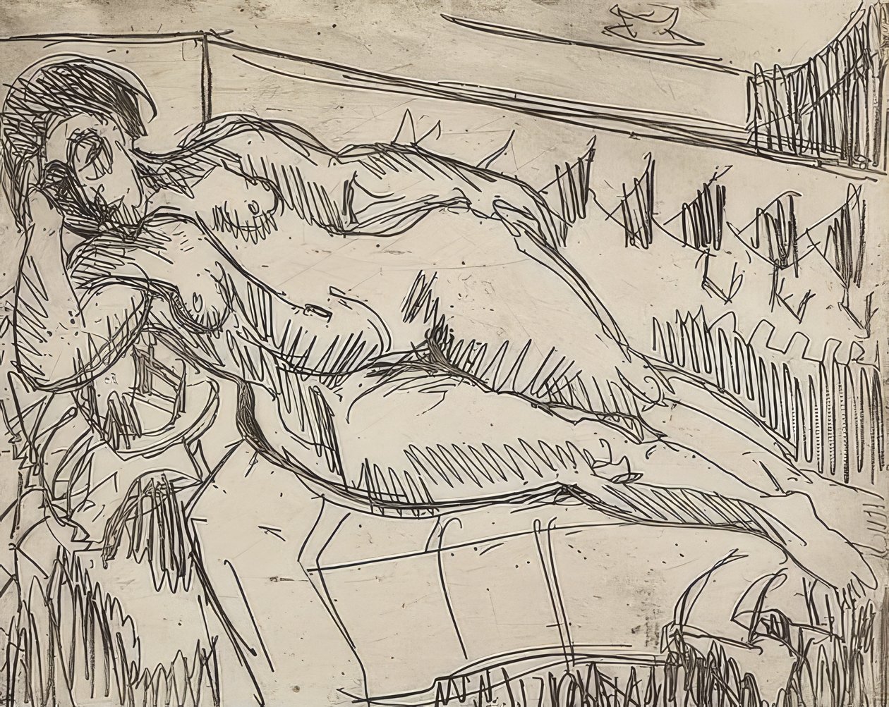 Lhaný spis. 1927 od Ernst Ludwig Kirchner
