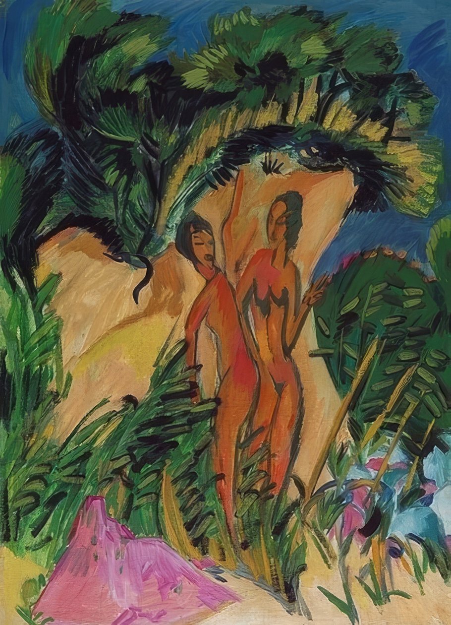 Dívky na Fehmarnu. 1913 od Ernst Ludwig Kirchner
