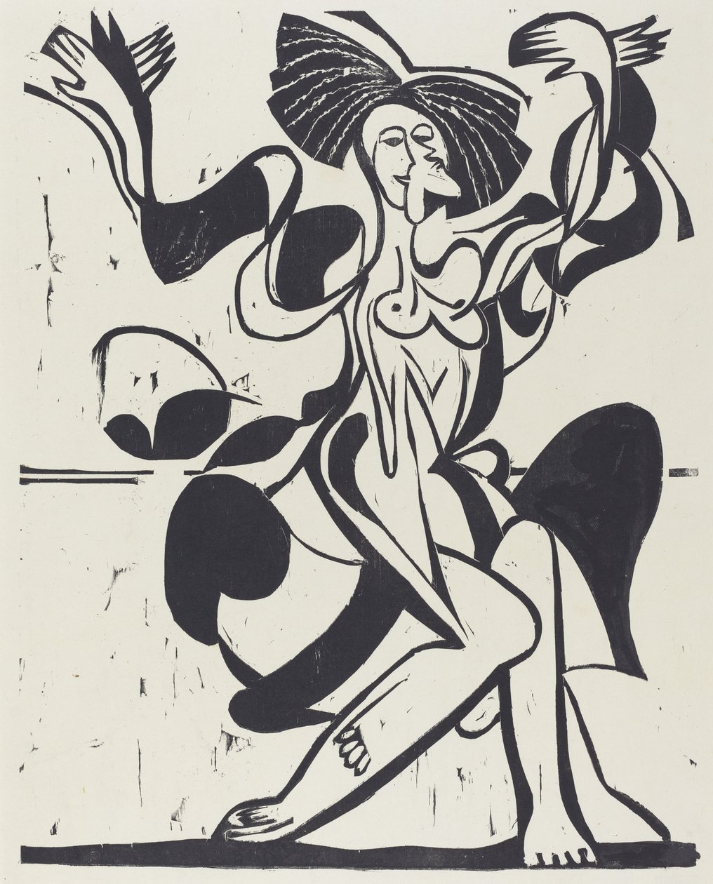 Tanec Mary Wigmanové od Ernst Ludwig Kirchner