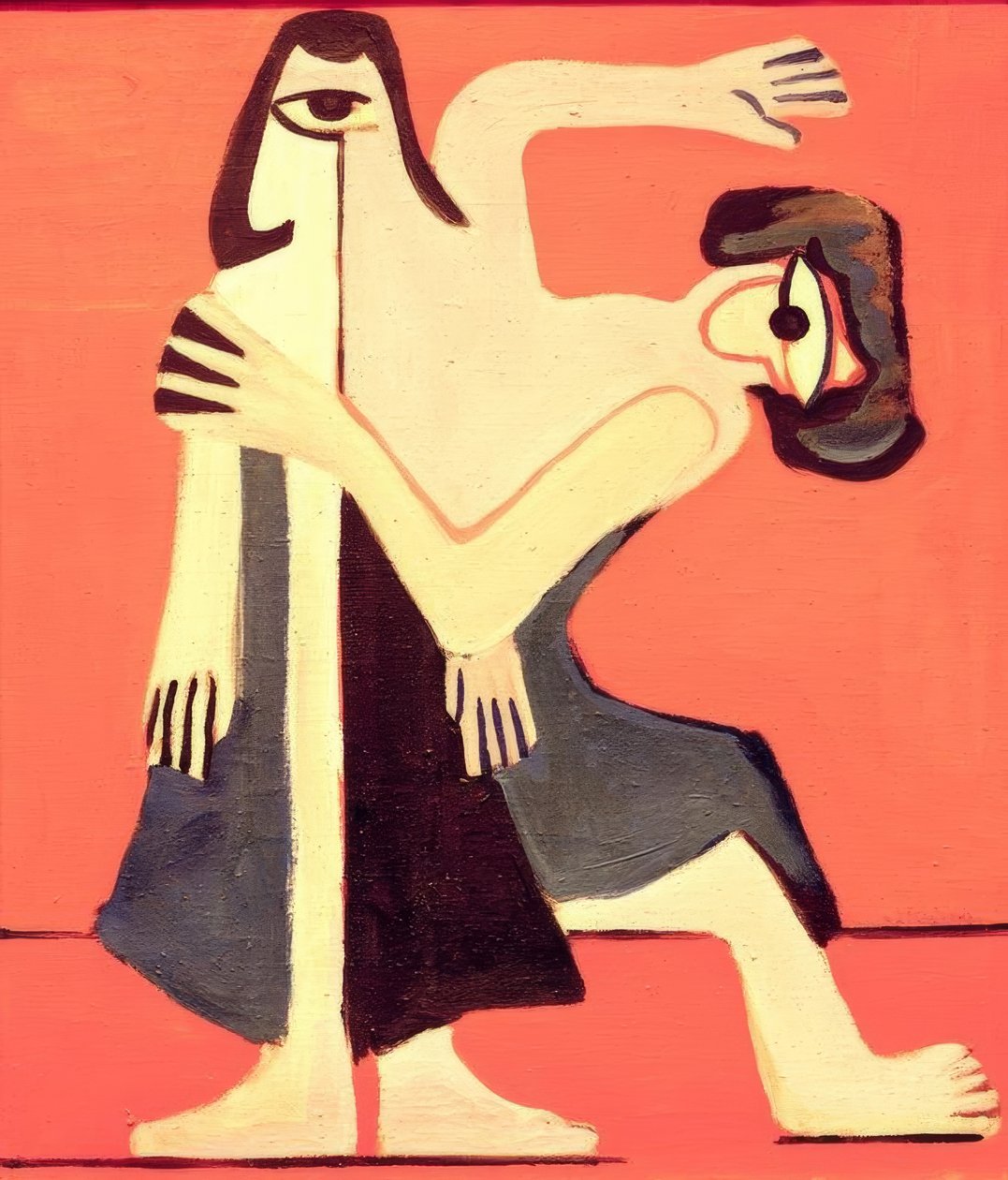 Tanec s maskami od Ernst Ludwig Kirchner