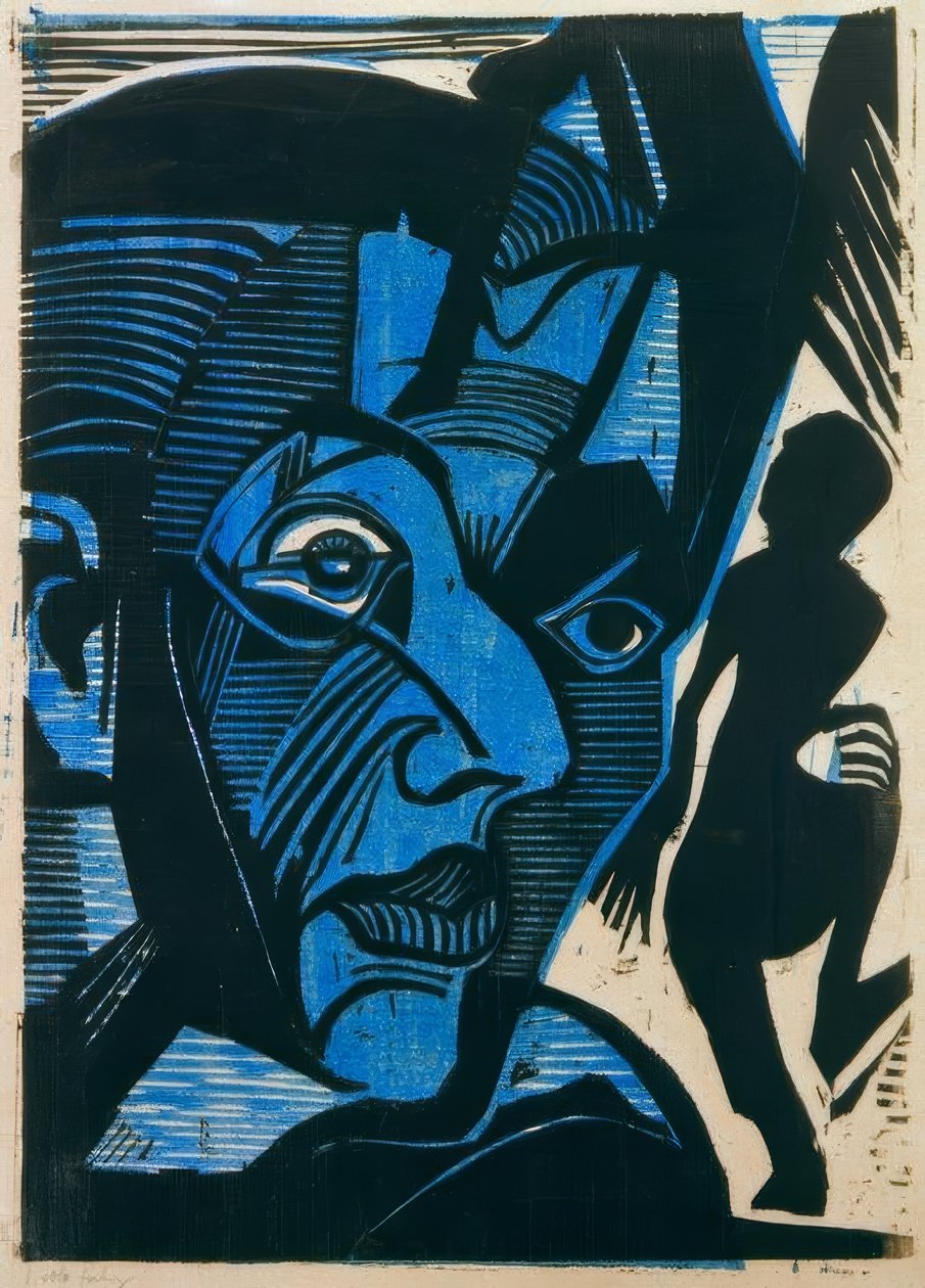 Melancholie hor (autoportrét) od Ernst Ludwig Kirchner