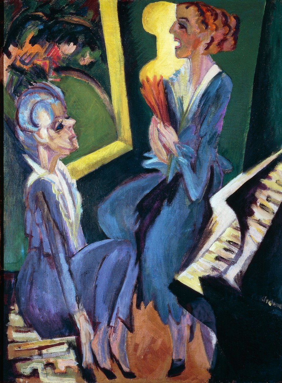Hudební místnost od Ernst Ludwig Kirchner