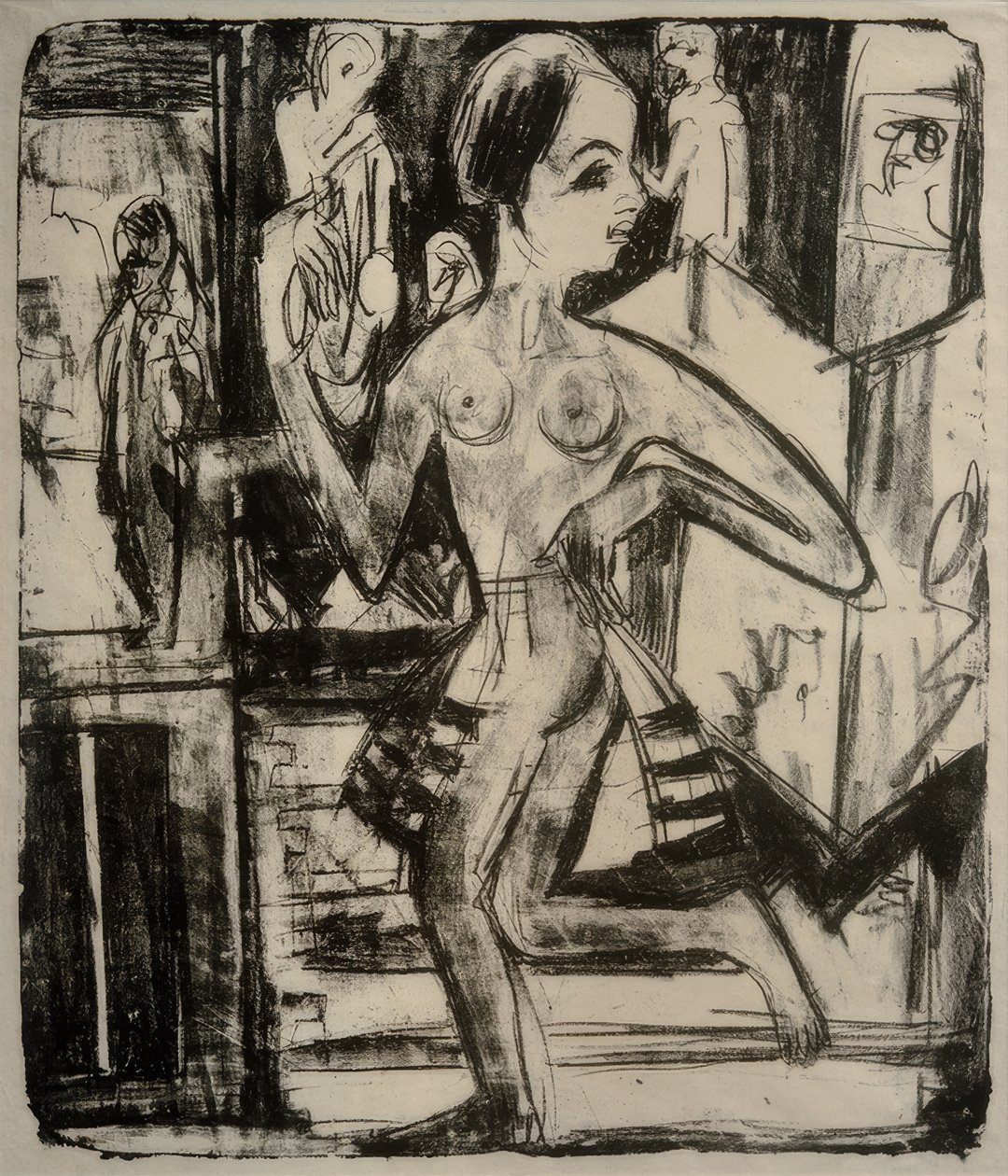 Nahá tanečnice od Ernst Ludwig Kirchner