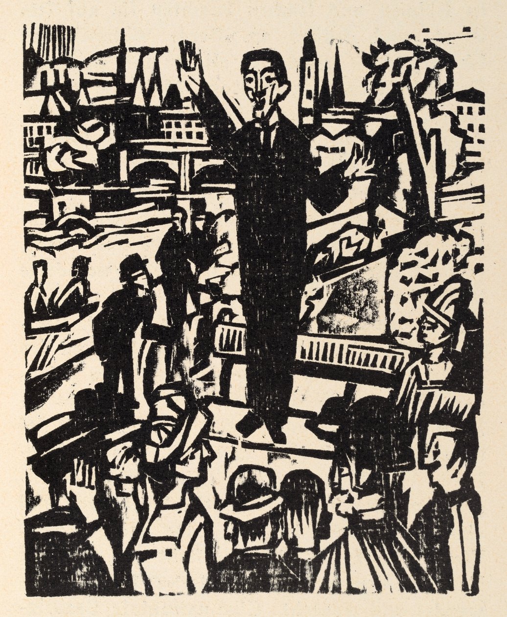 U hlavní silnice. Povídky Jakoba Bossharta. Apoštol míru - Řečník od Ernst Ludwig Kirchner