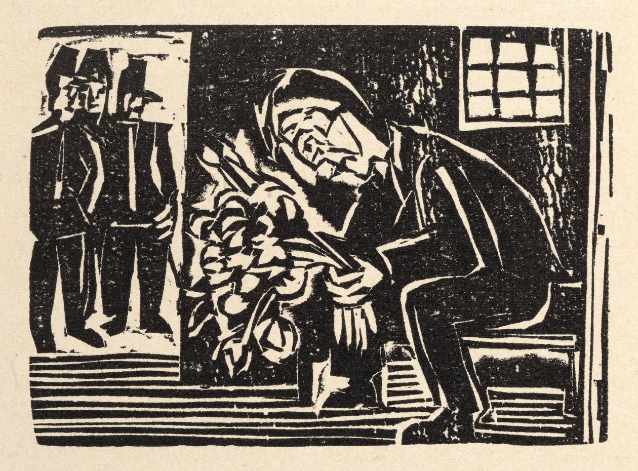 Vedle hlavní silnice. Povídky Jakoba Bossharta. Apoštol míru - V cele od Ernst Ludwig Kirchner