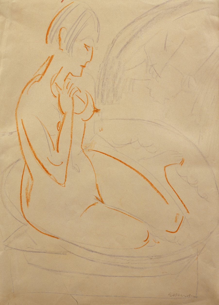Akt; Akt, od Ernst Ludwig Kirchner