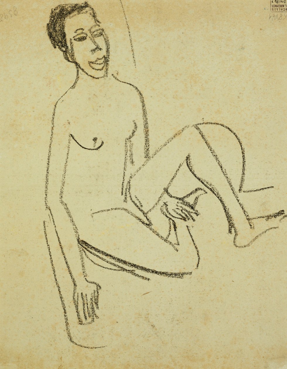 Nahý chlapec; Knabenakt od Ernst Ludwig Kirchner