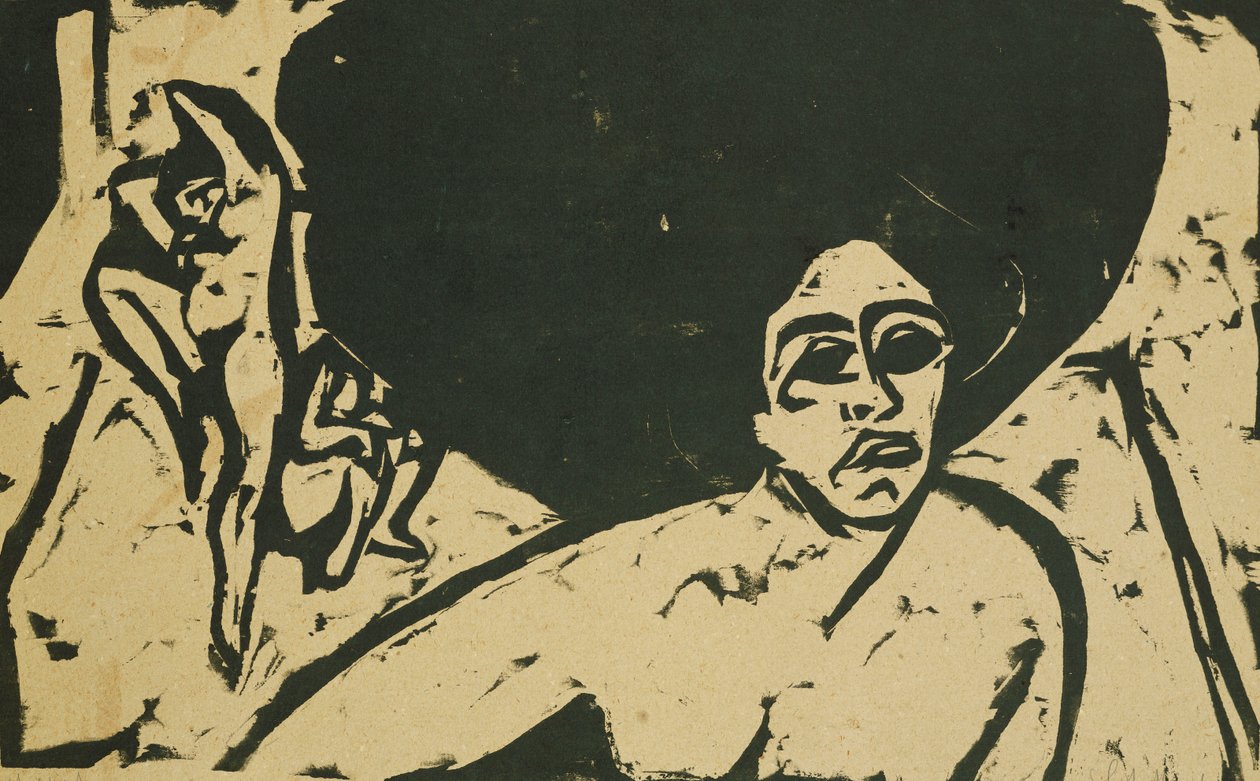 nahé tanečnice; Nahí tanečníci, 1909 od Ernst Ludwig Kirchner