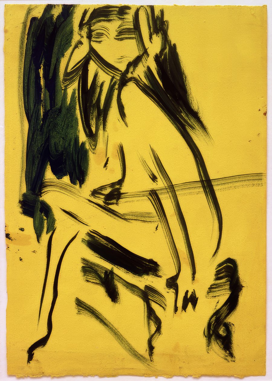 Bez názvu (Sedící dívka) od Ernst Ludwig Kirchner