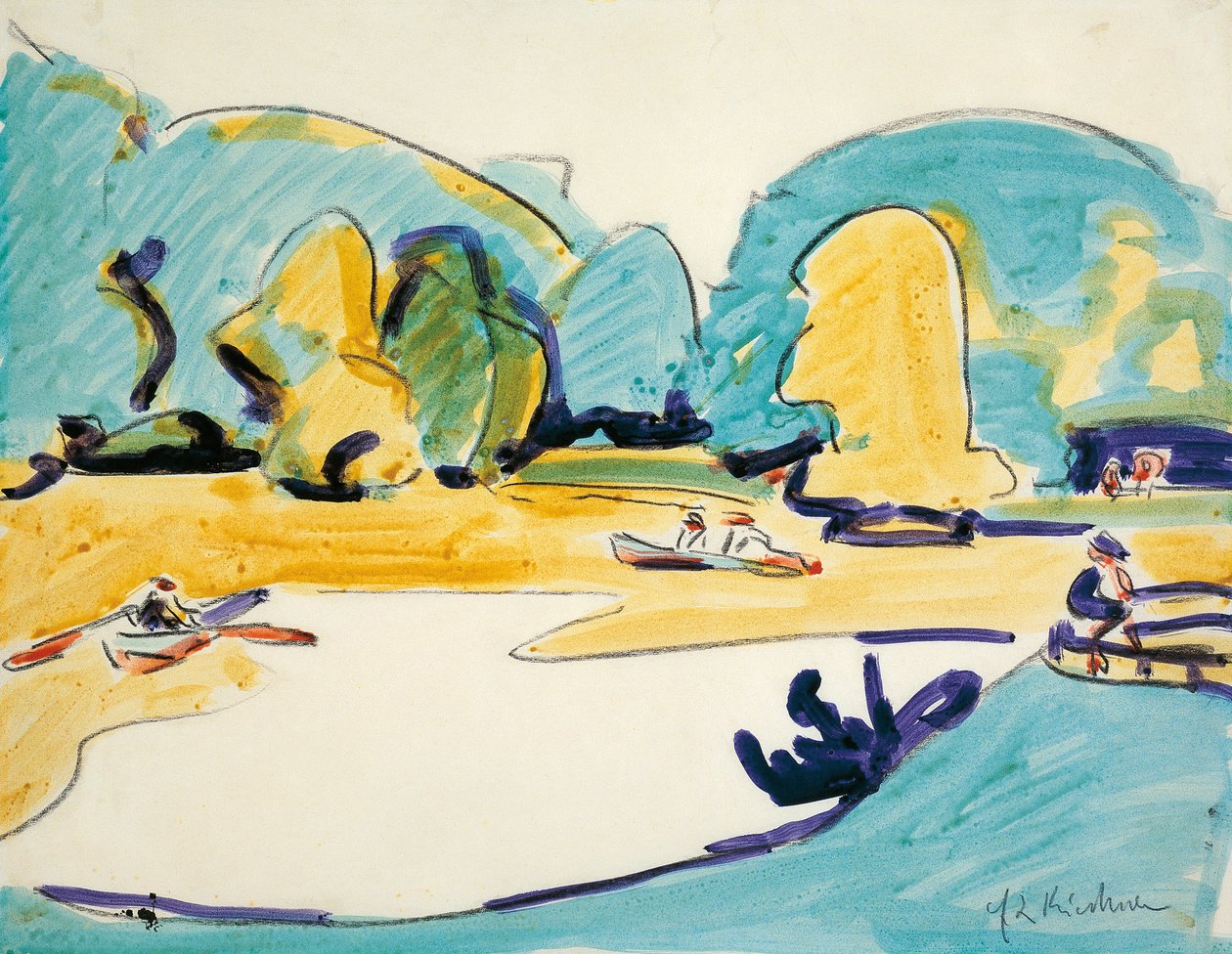 Park v Drážďanech od Ernst Ludwig Kirchner