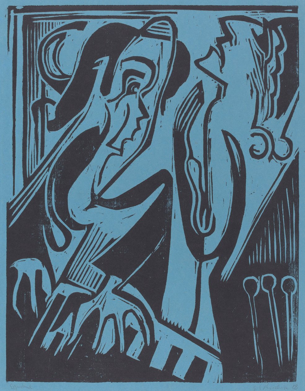 Pianista a zpěvák od Ernst Ludwig Kirchner