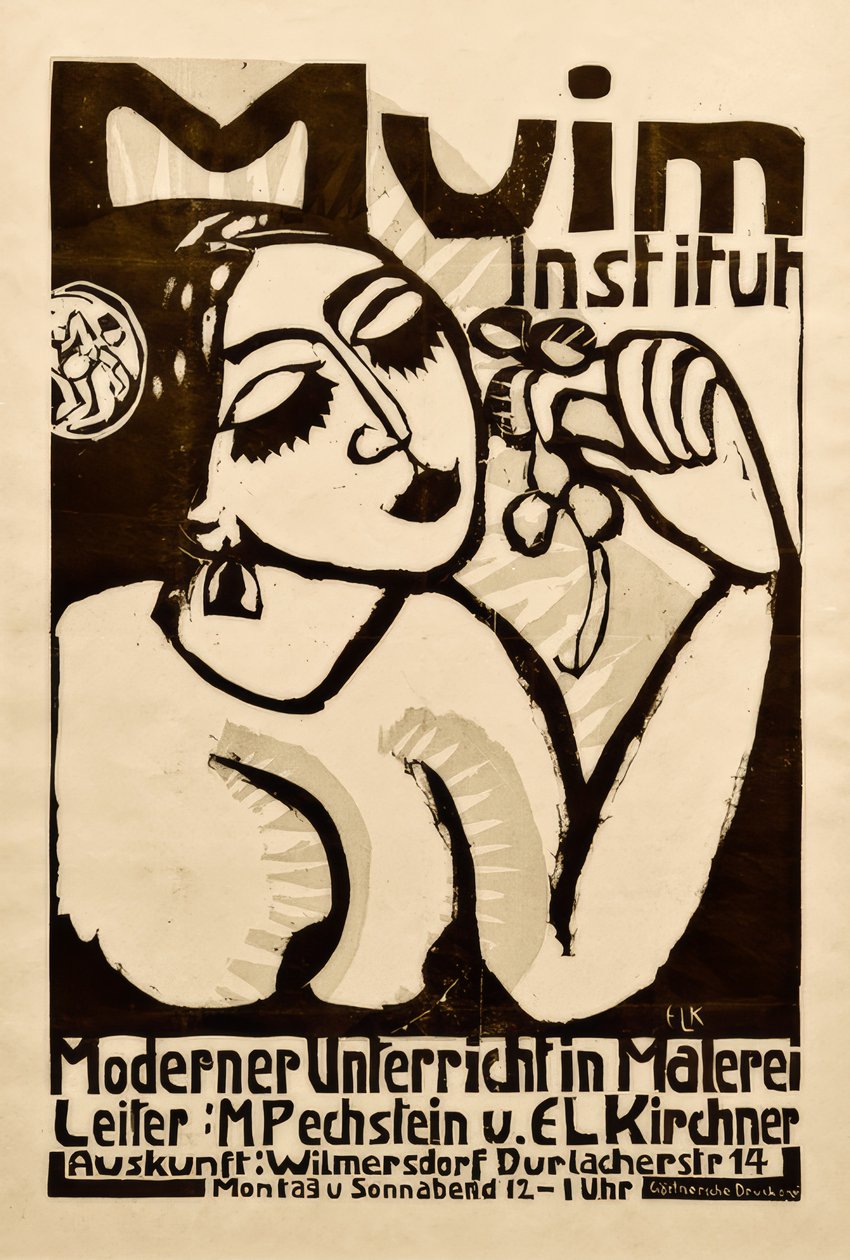 Plakat Muim Institut od Ernst Ludwig Kirchner