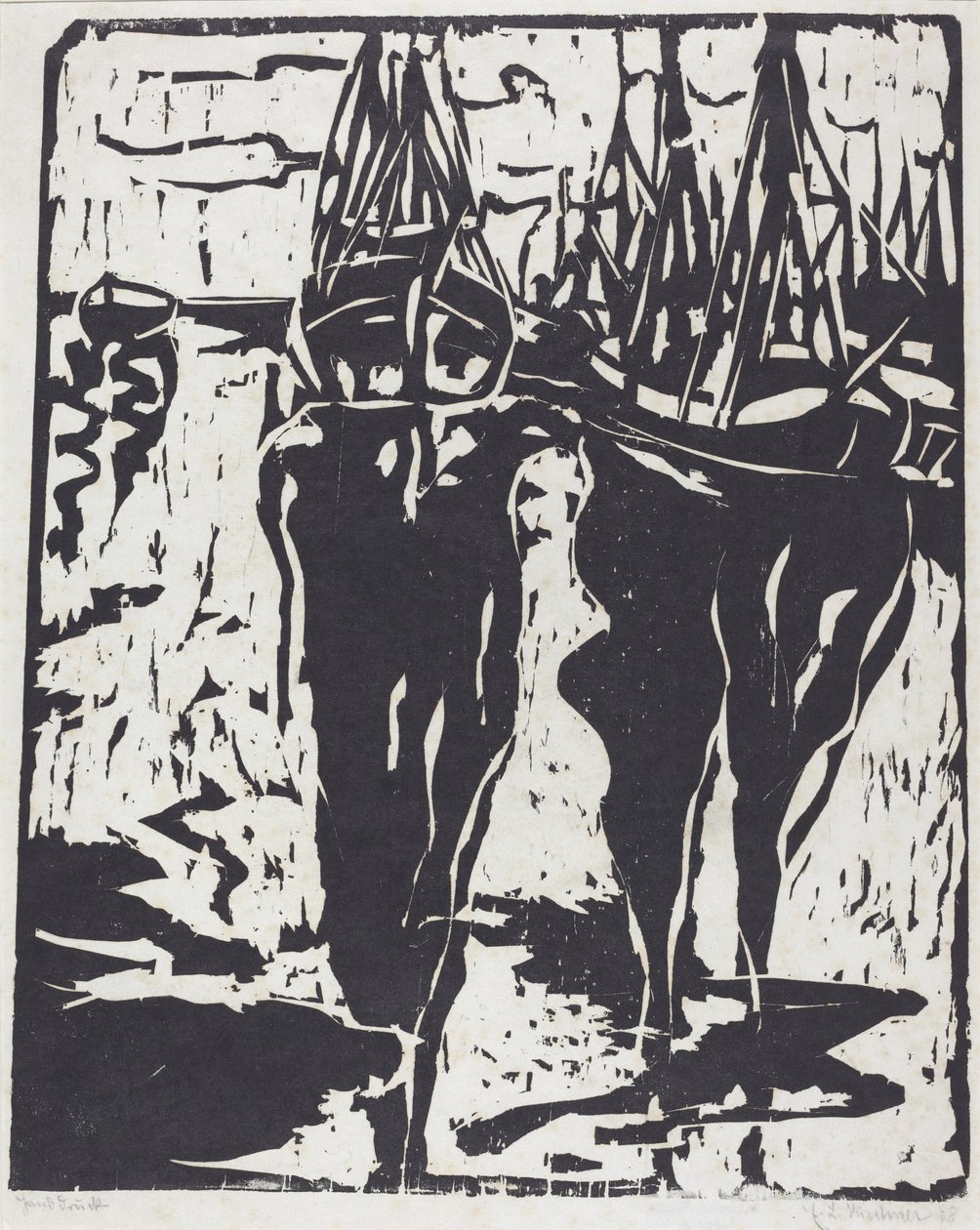 Přístavní scéna od Ernst Ludwig Kirchner