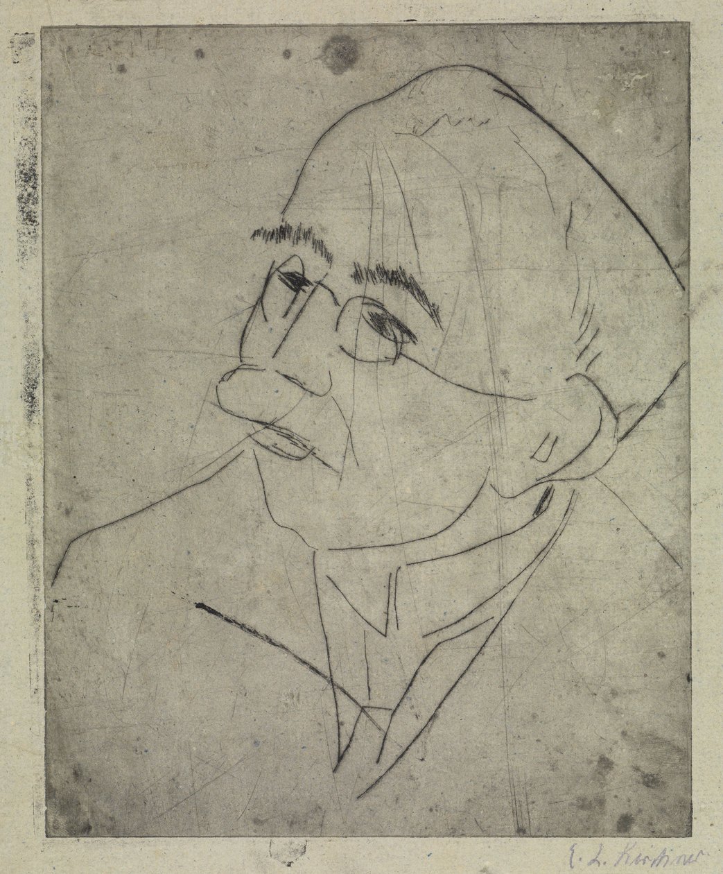 Portrét Gustava Schieflera I od Ernst Ludwig Kirchner