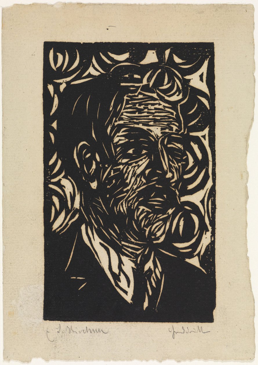 Portrét Maxe Pechsteina od Ernst Ludwig Kirchner
