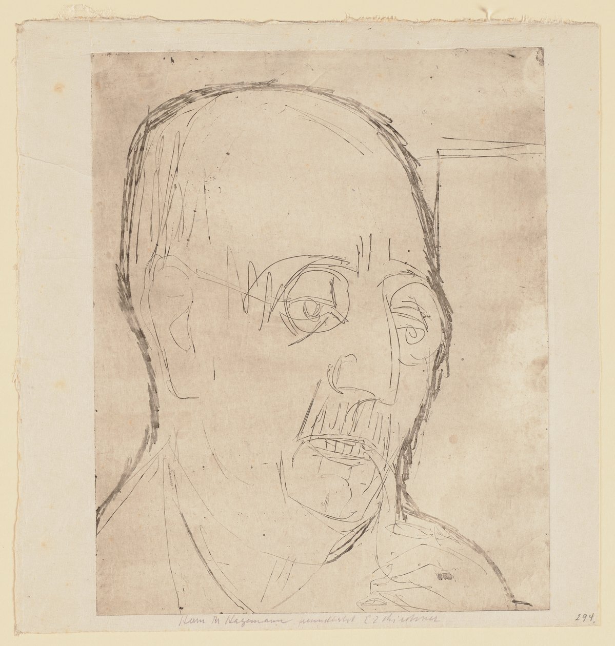 Portrét Carla Hagemanna od Ernst Ludwig Kirchner
