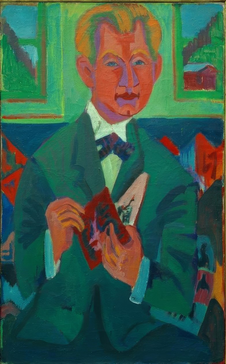 Portrét Edwin Redslob od Ernst Ludwig Kirchner