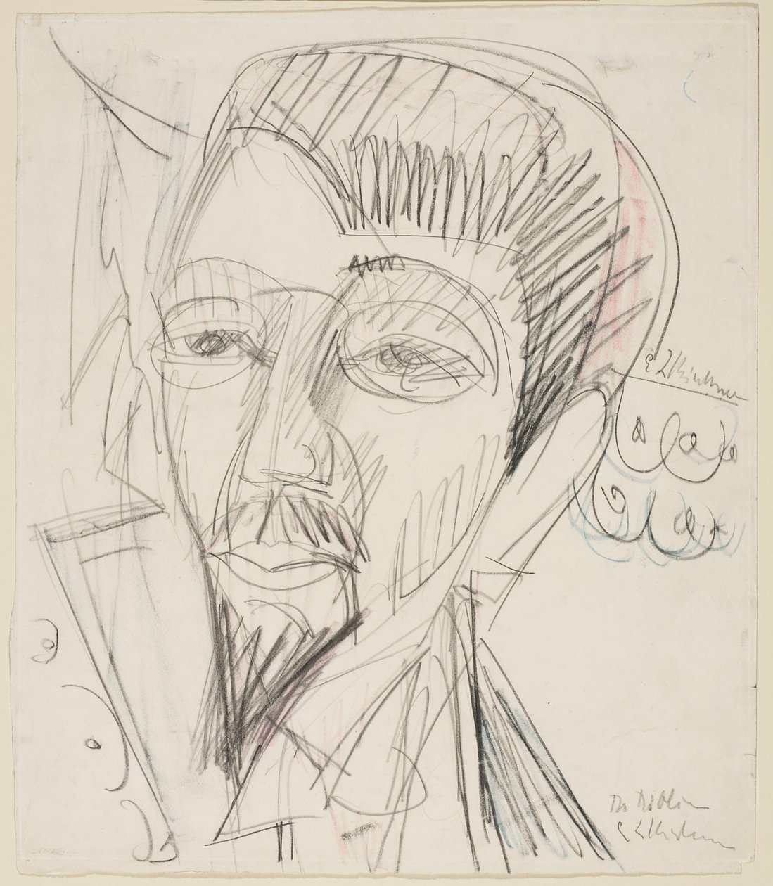 Portrét Alfreda Döblina od Ernst Ludwig Kirchner