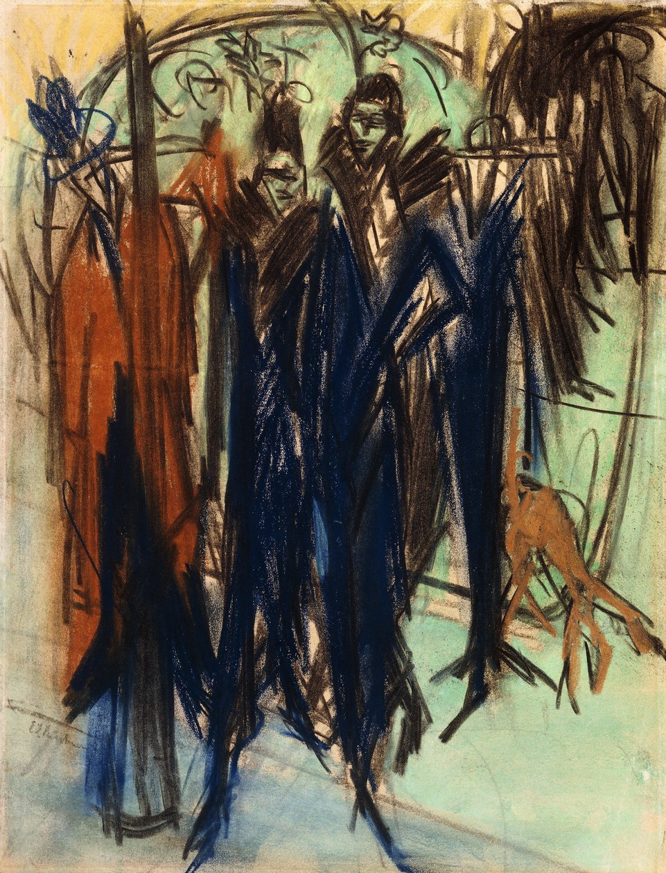 Prostitutka, Friedrichstrasse, Berlín od Ernst Ludwig Kirchner