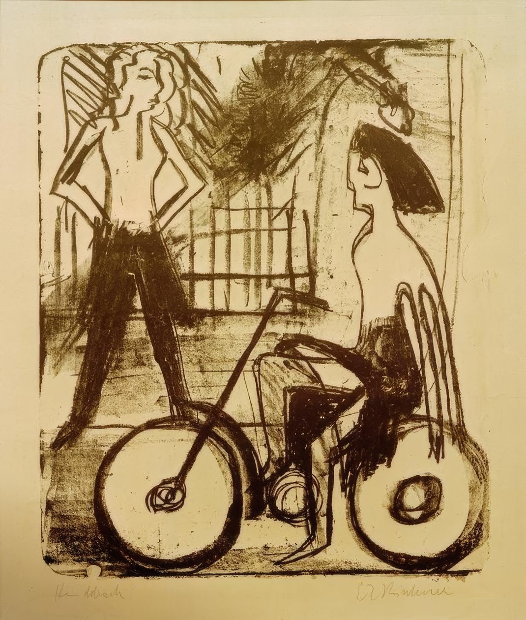 Cyklista od Ernst Ludwig Kirchner