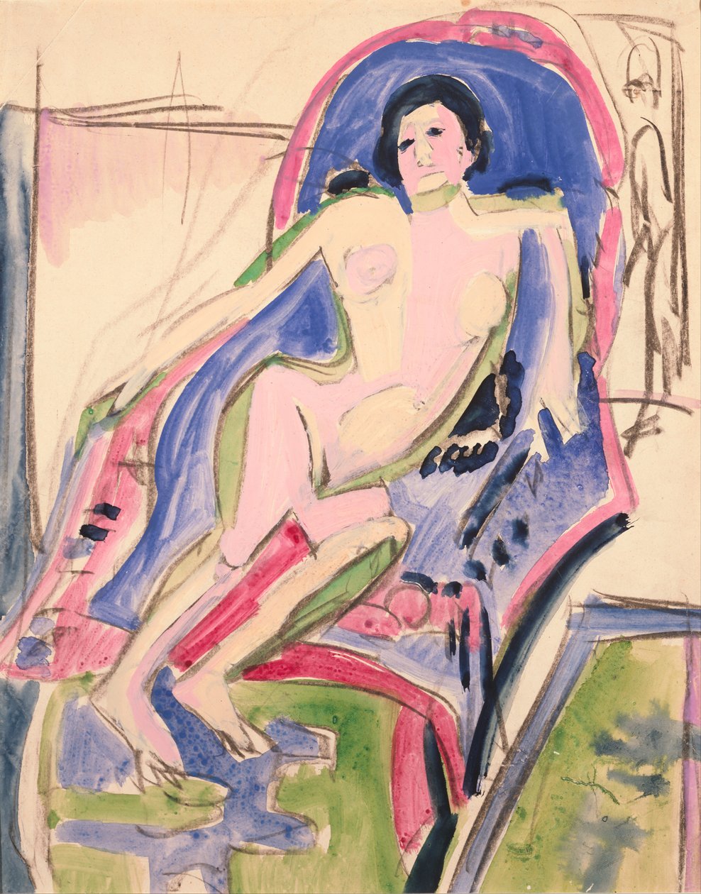 Ležící akt od Ernst Ludwig Kirchner