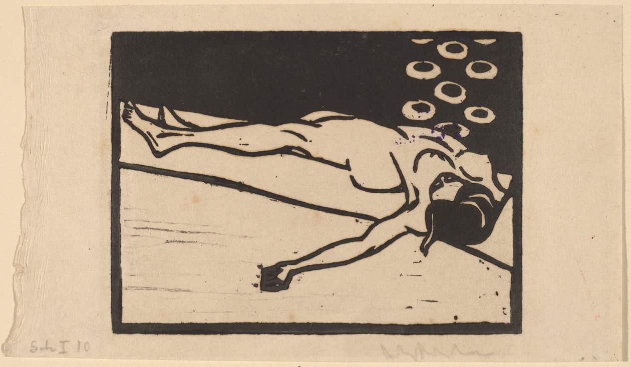 Ležící akt od Ernst Ludwig Kirchner