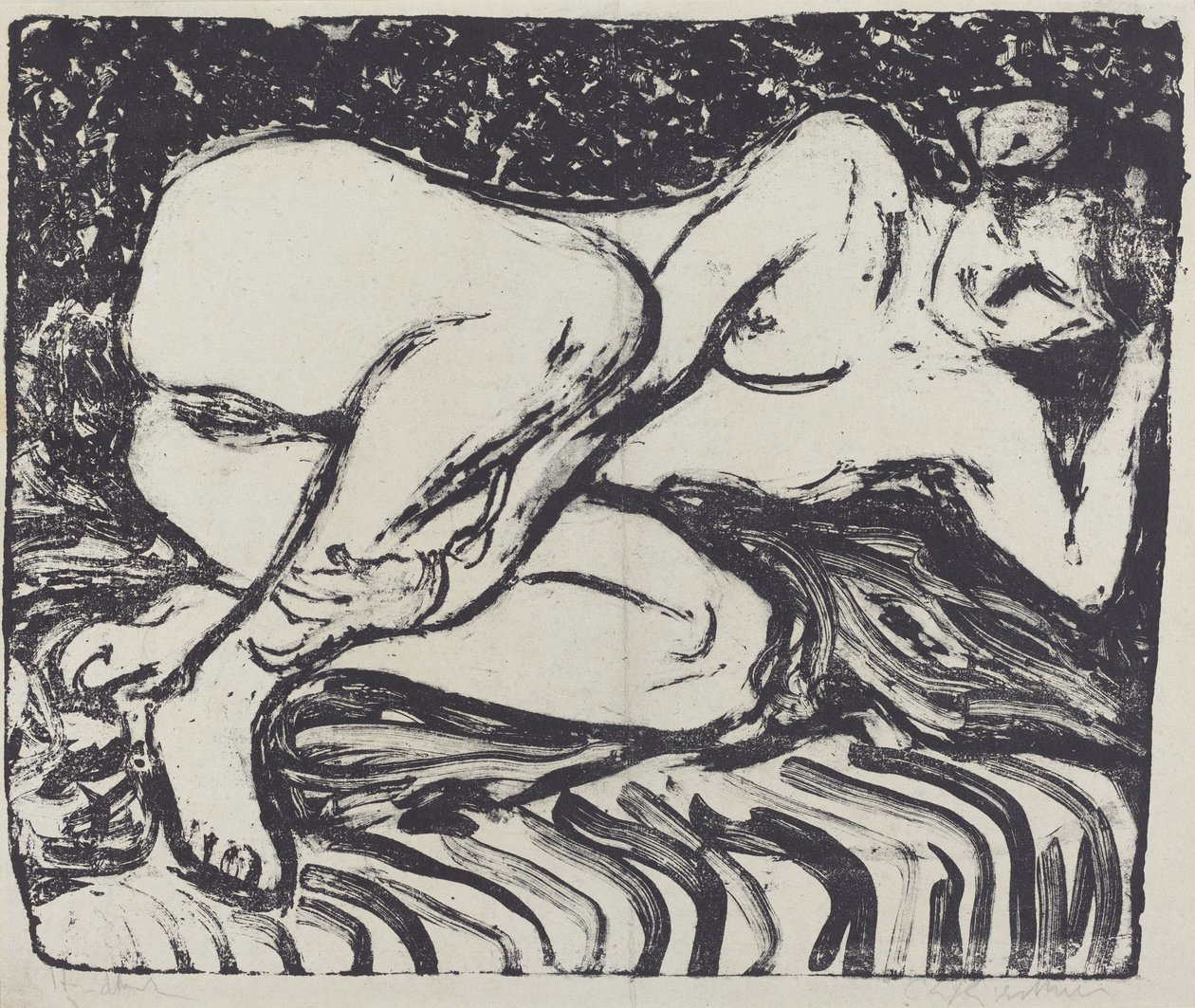 Ležící akt od Ernst Ludwig Kirchner