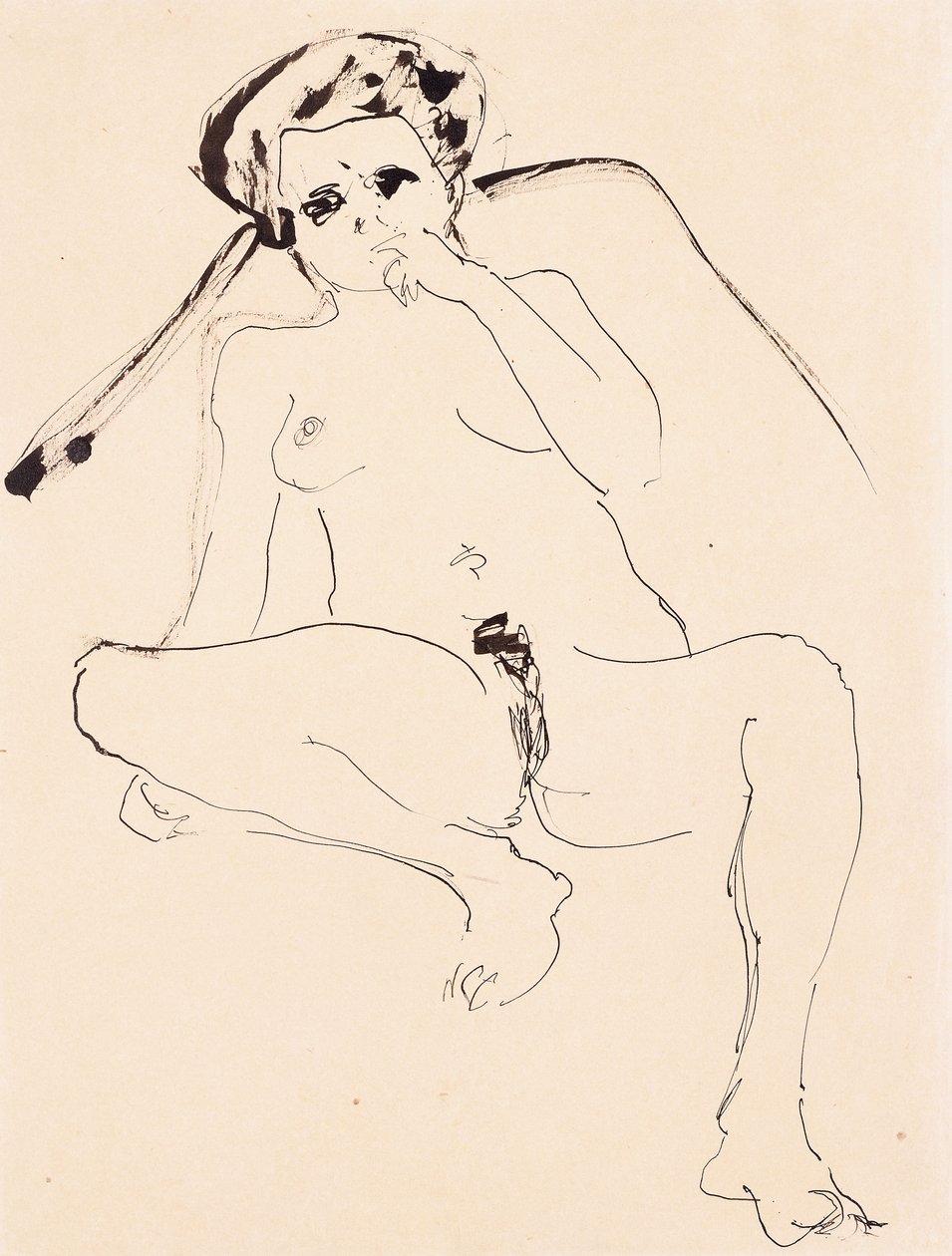 Ležící akt; Ležící akt, 1919 od Ernst Ludwig Kirchner