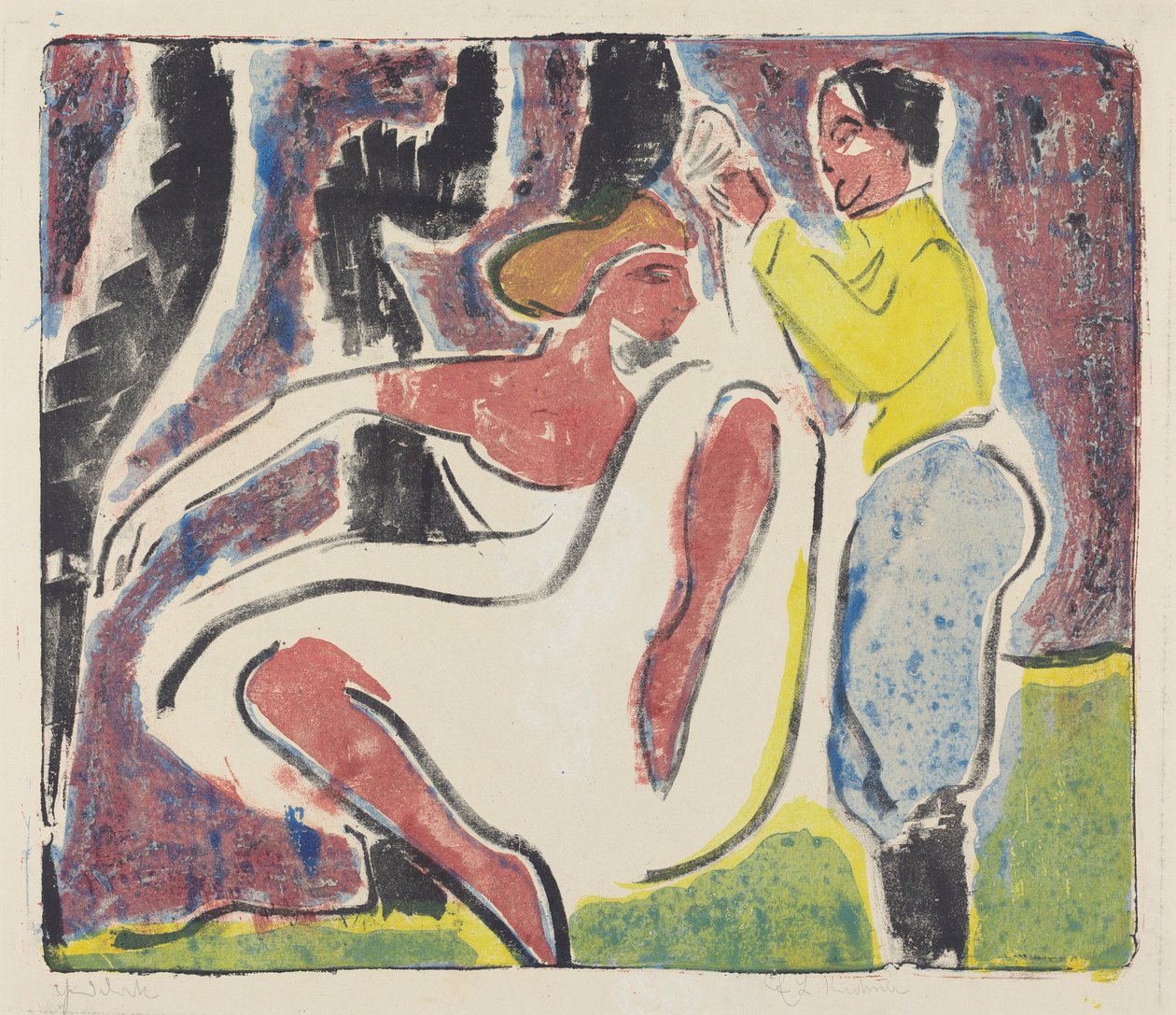 Ruští tanečníci od Ernst Ludwig Kirchner