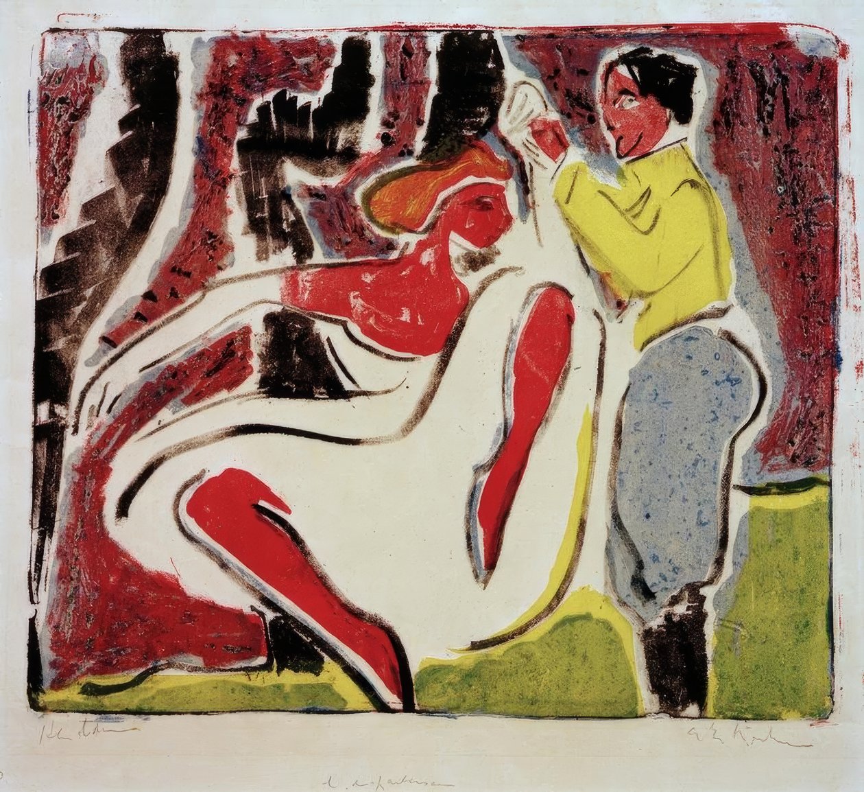 Ruští tanečníci od Ernst Ludwig Kirchner