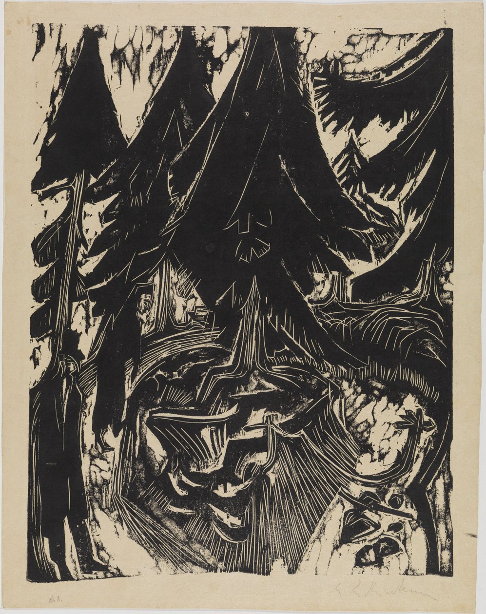 Procházka po sanatoriu od Ernst Ludwig Kirchner