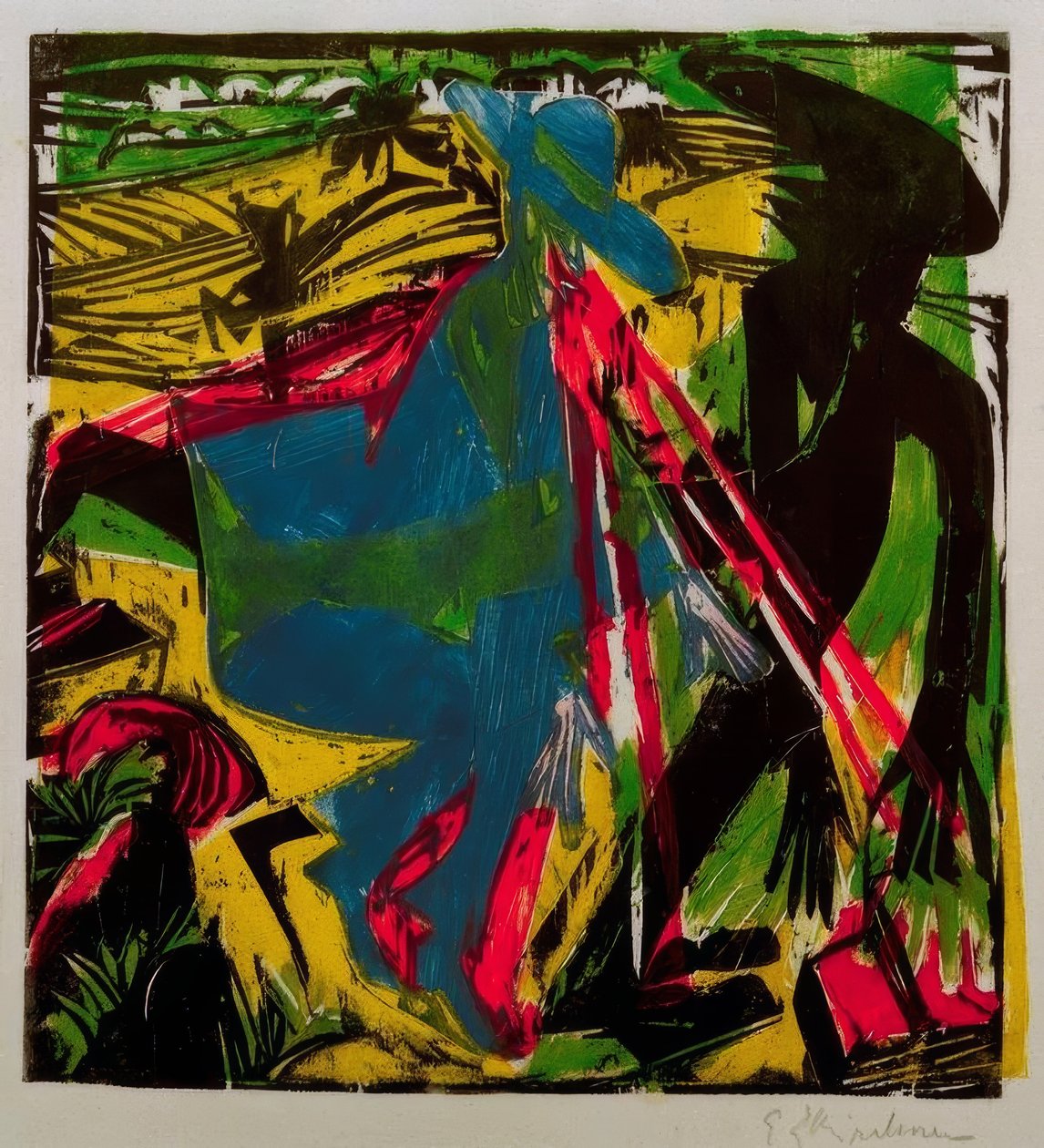 Schlemihlovo setkání se stínem od Ernst Ludwig Kirchner