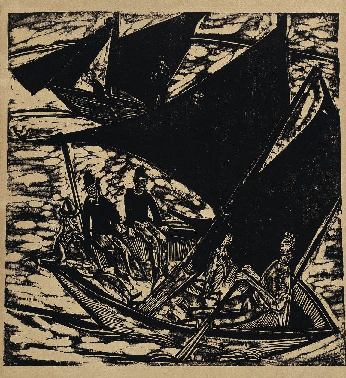 Plachetnice u Fehmarnu od Ernst Ludwig Kirchner
