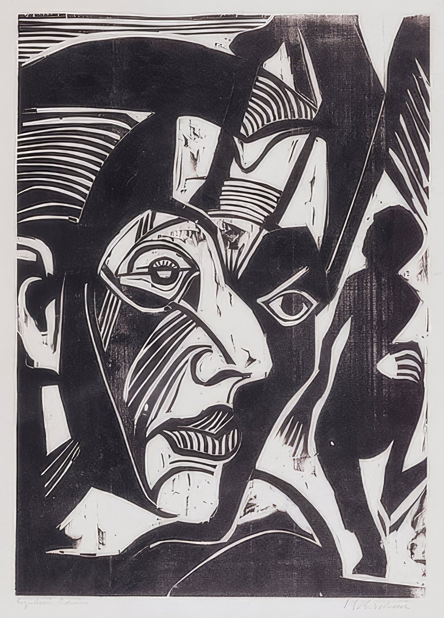 Autoportrét (melancholie hor). 1929 od Ernst Ludwig Kirchner