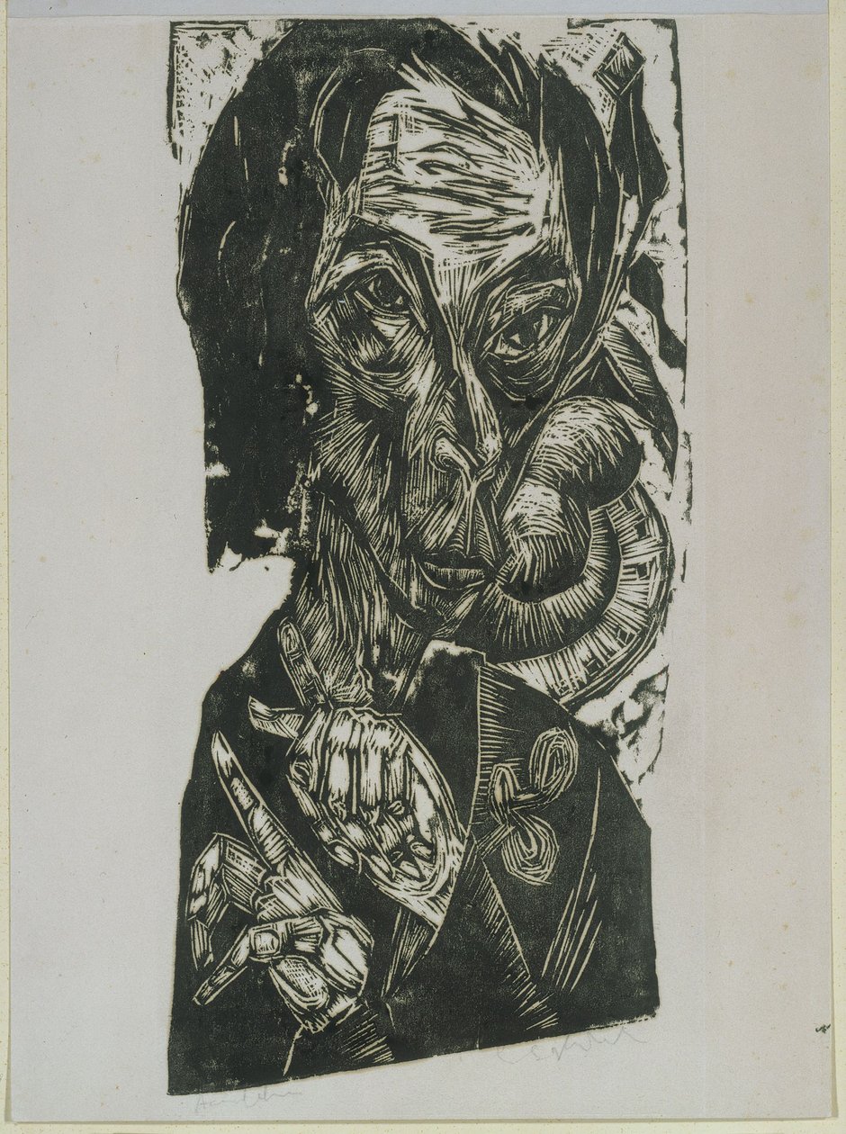 Autoportrét od Ernst Ludwig Kirchner