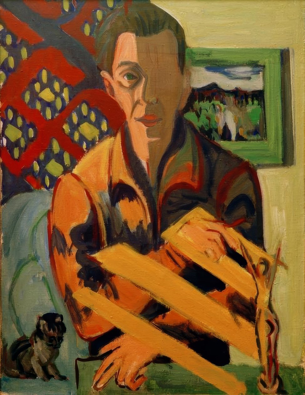 Autoportrét od Ernst Ludwig Kirchner