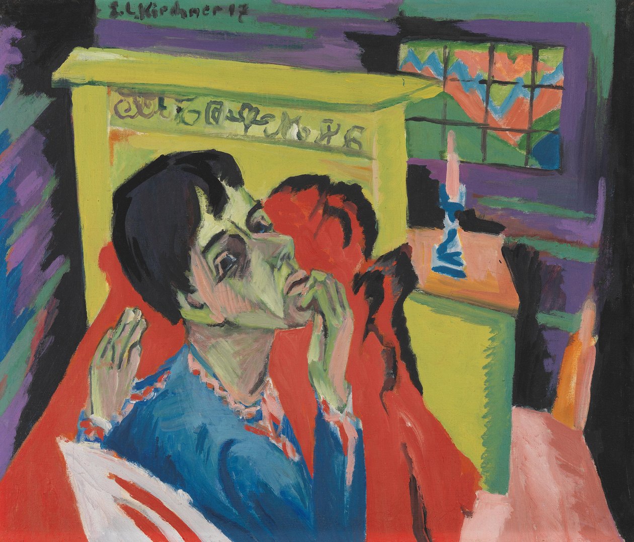 Autoportrét jako nemocný muž (Nemocný) od Ernst Ludwig Kirchner