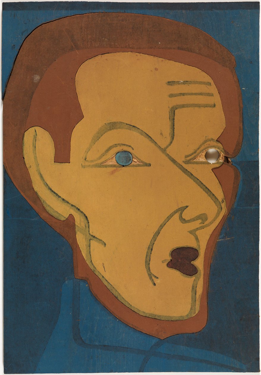 Autoportrét, barevný dřevoryt I od Ernst Ludwig Kirchner