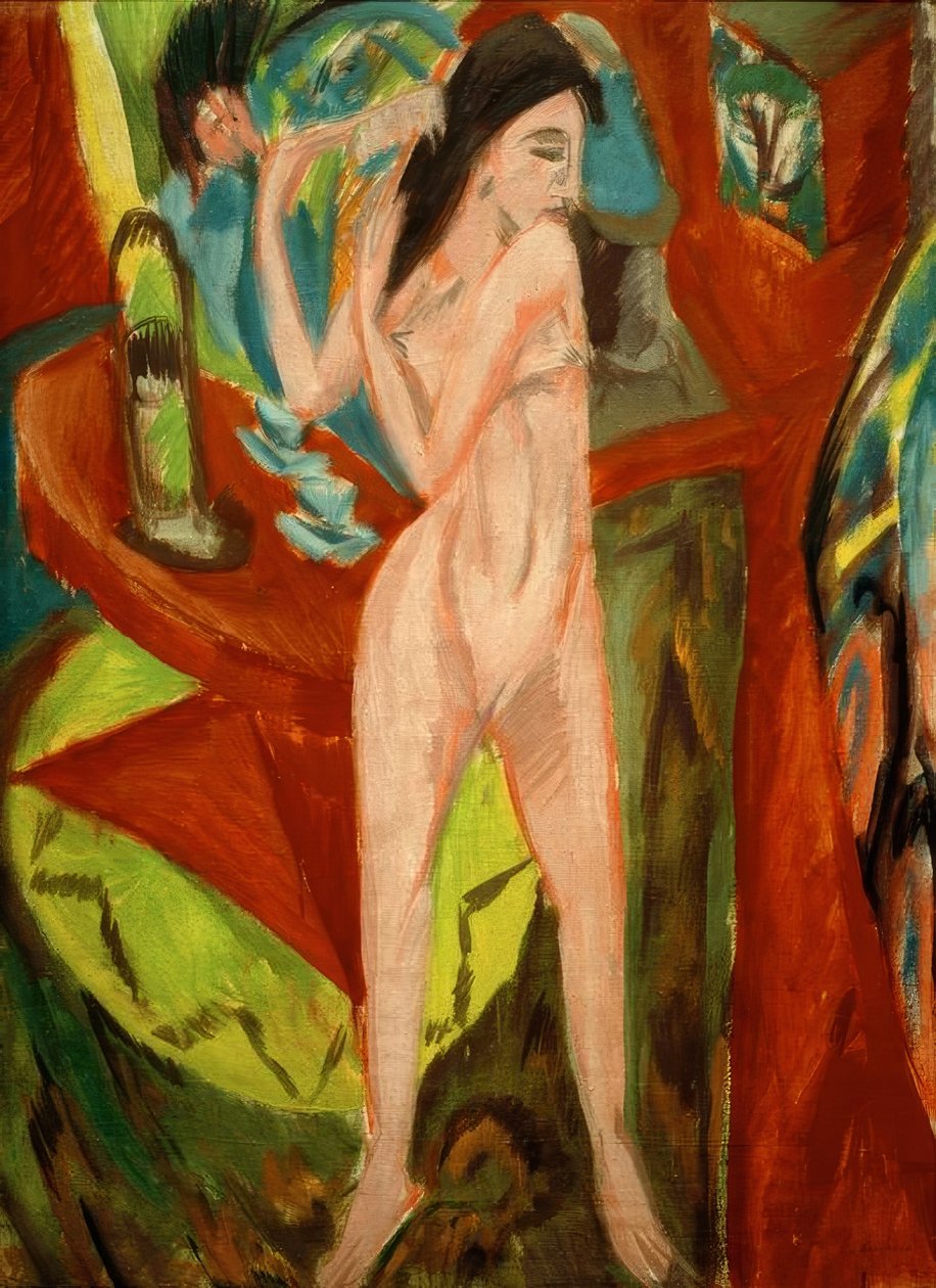 Česací akt od Ernst Ludwig Kirchner