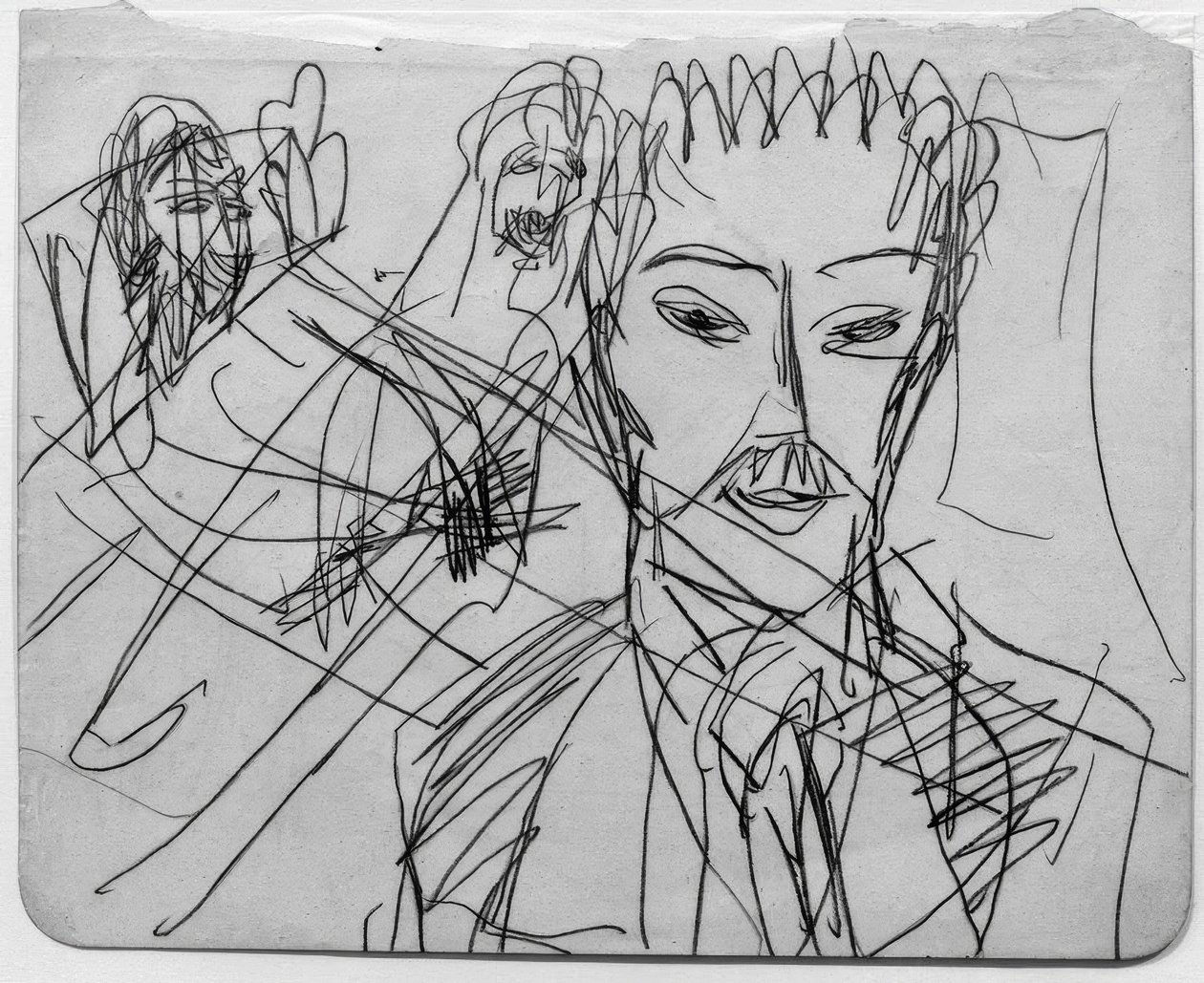 Skizze zu Lidská bestie od Ernst Ludwig Kirchner