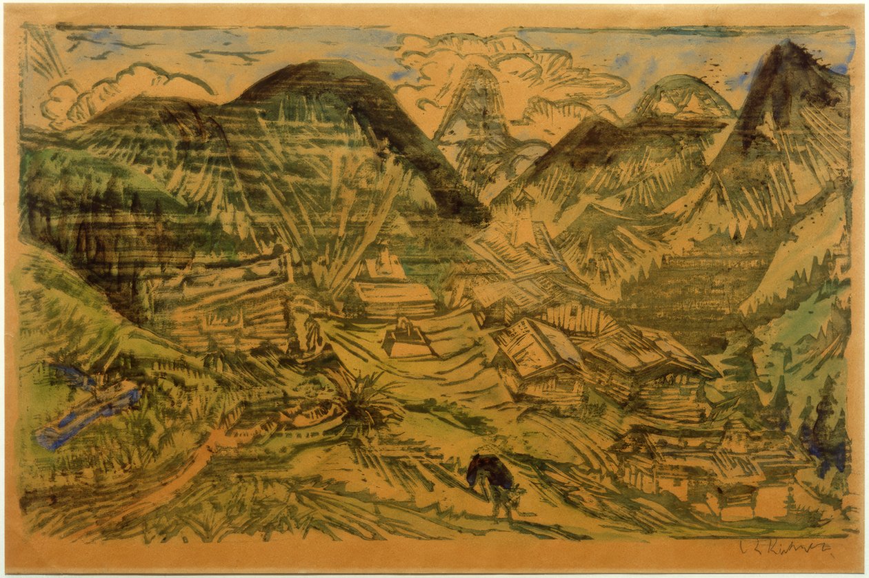 Stafelalp s Tinzenhornem od Ernst Ludwig Kirchner