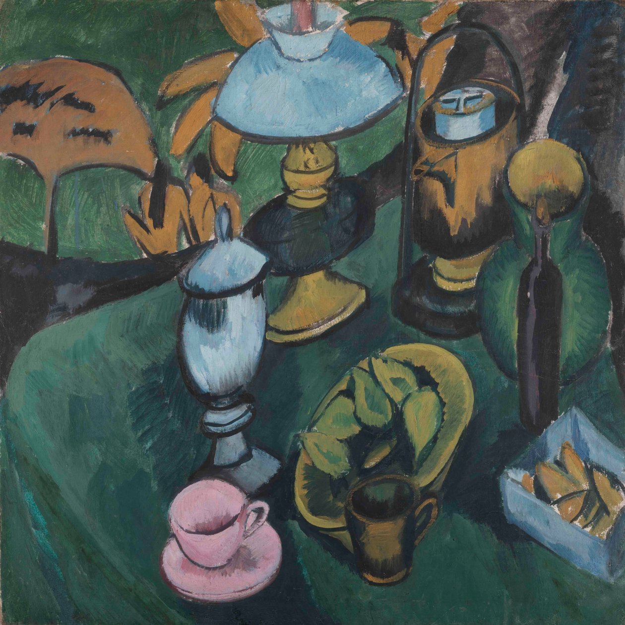 Zátiší s lampou, 1912. od Ernst Ludwig Kirchner