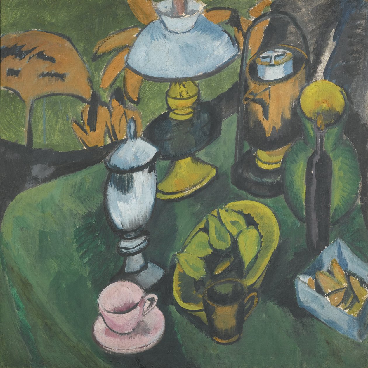 Zátiší s lampou od Ernst Ludwig Kirchner