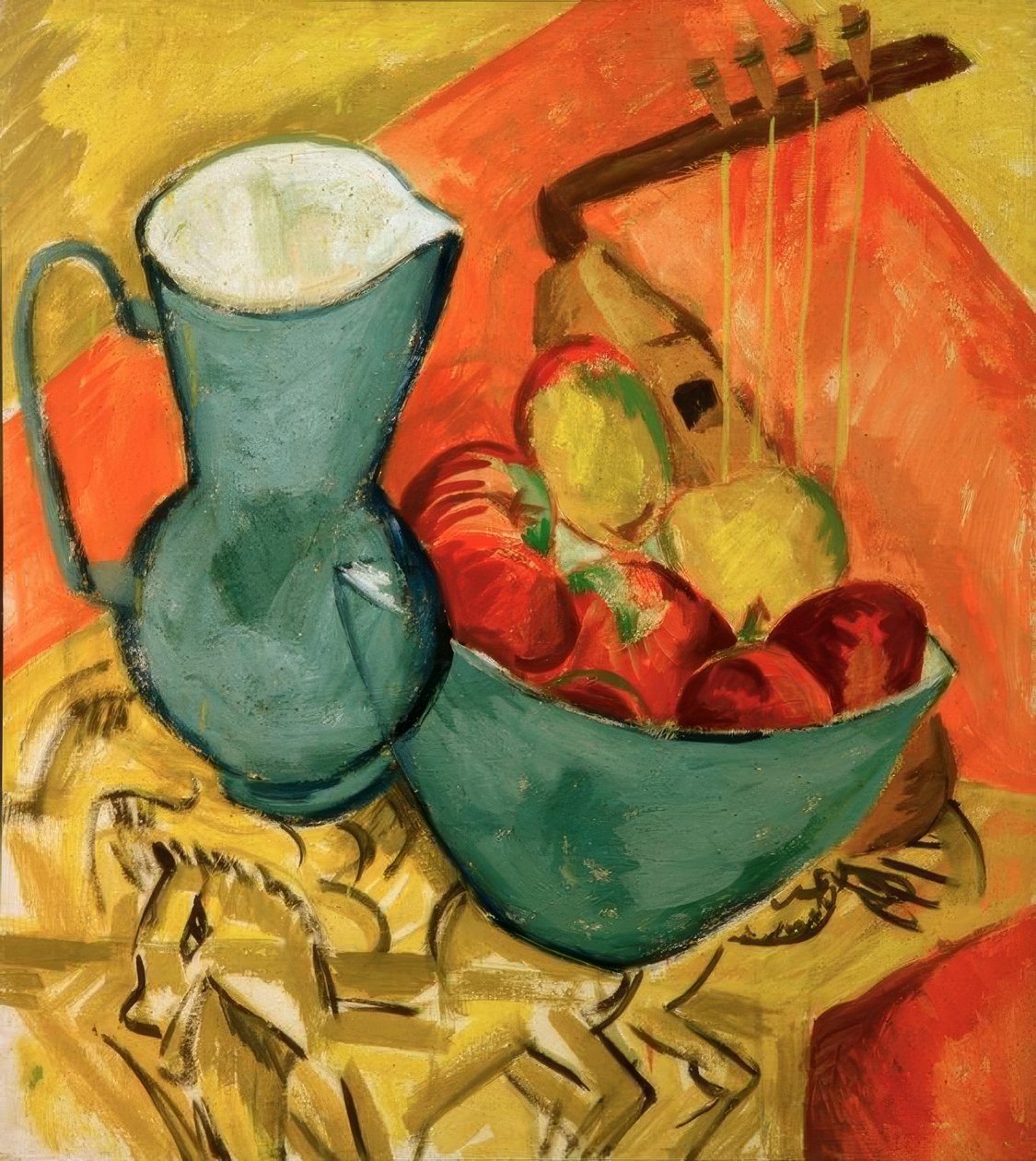 Zátiší s džbánem od Ernst Ludwig Kirchner