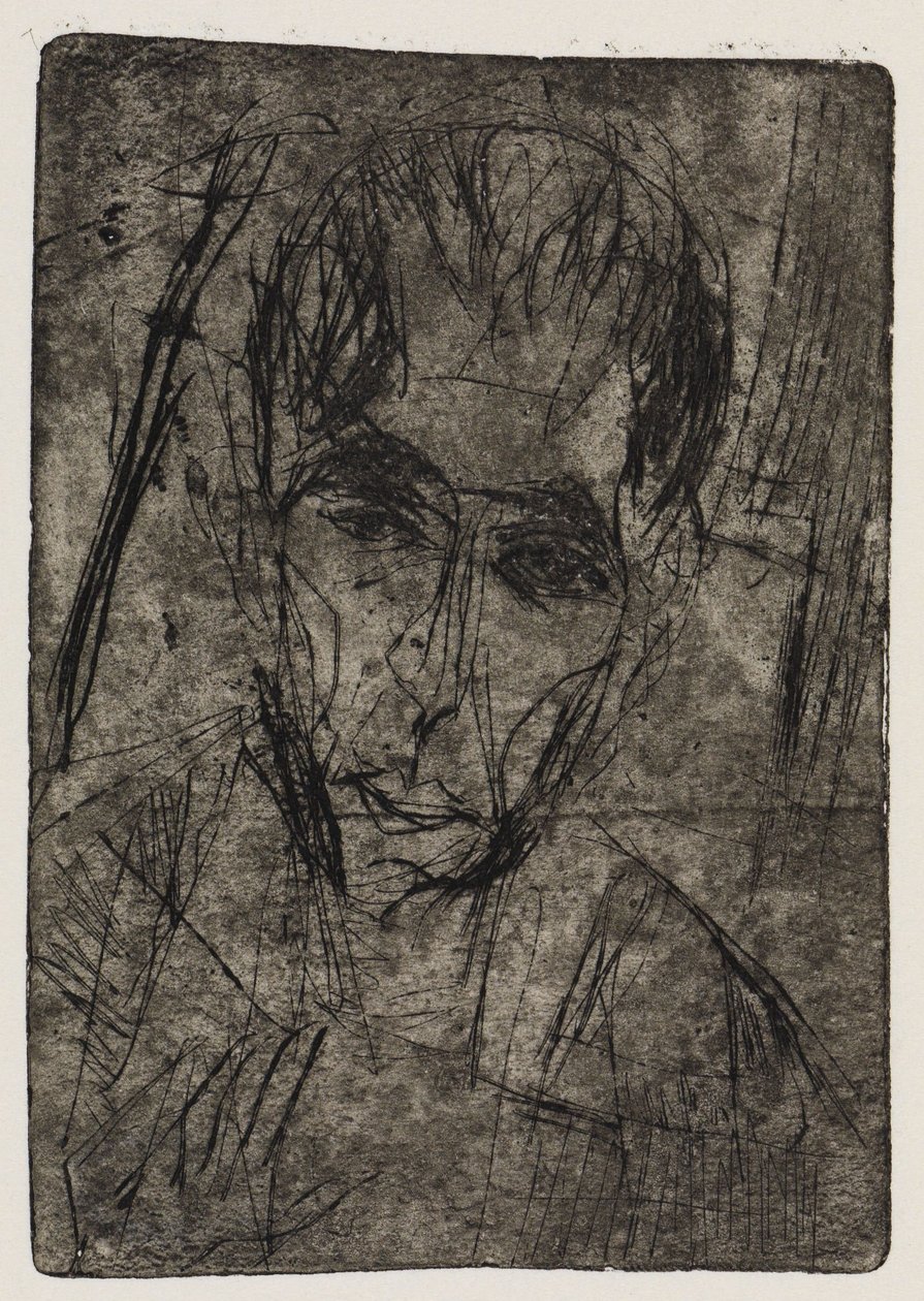 Zatáčka na silnici / Portrét Wilhelmine Julow I od Ernst Ludwig Kirchner