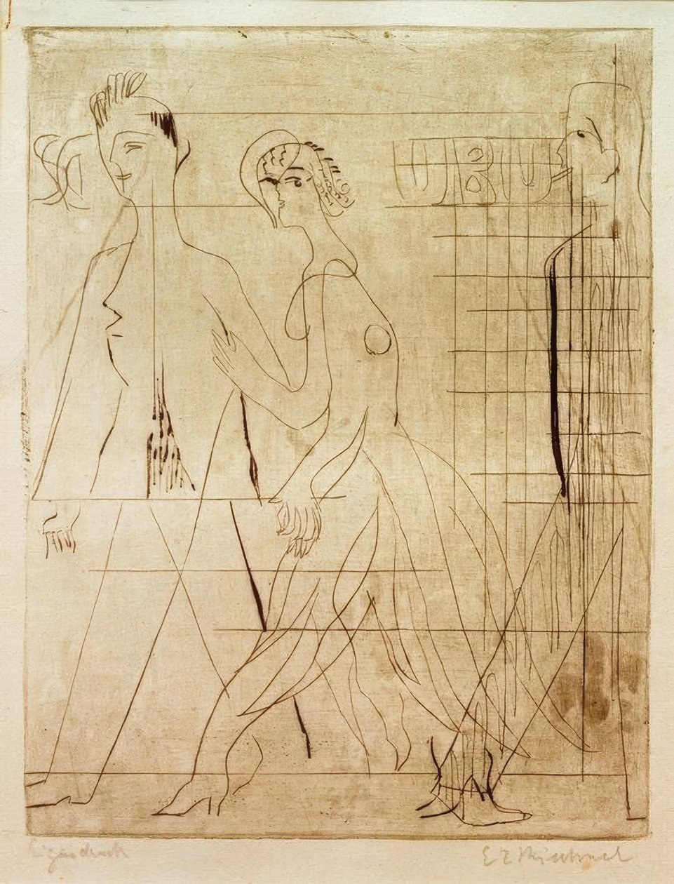 Pouliční scéna od Ernst Ludwig Kirchner