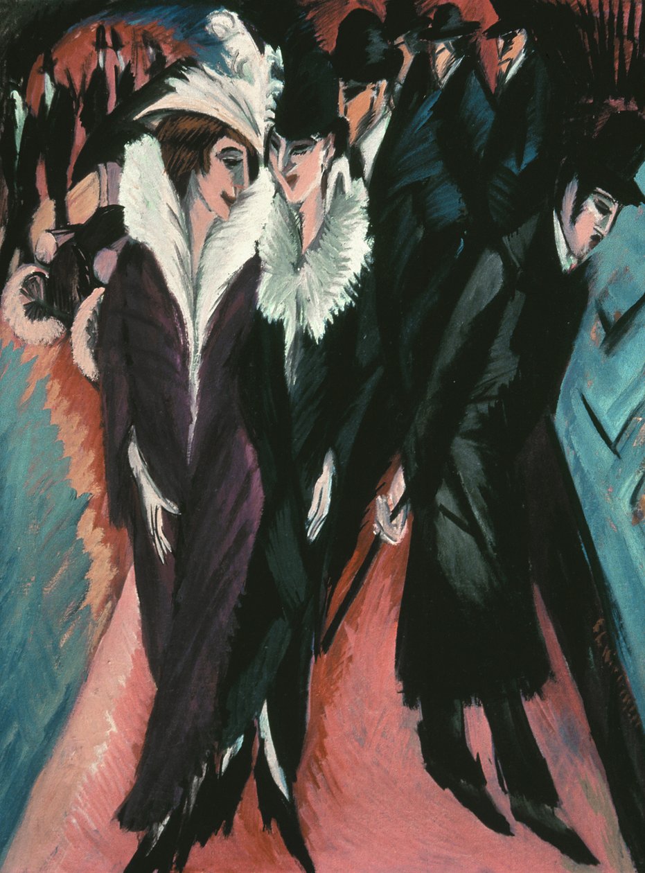 Ulice, Berlín od Ernst Ludwig Kirchner