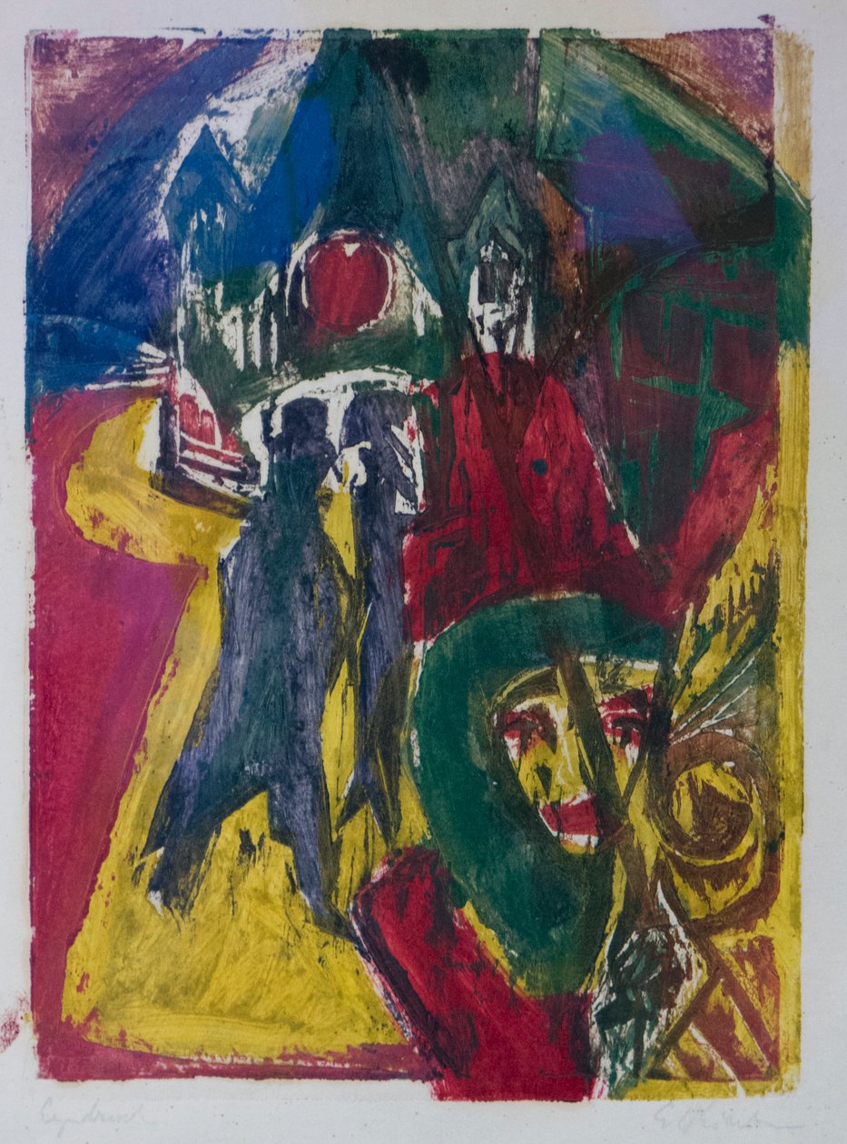 Ulice s Cocottem, Berlínská pouliční scéna, 1915-1916. od Ernst Ludwig Kirchner